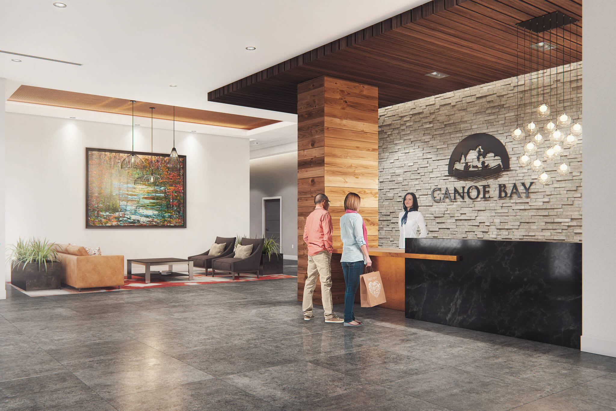Canoe Bay Seniors Apartment Lobby